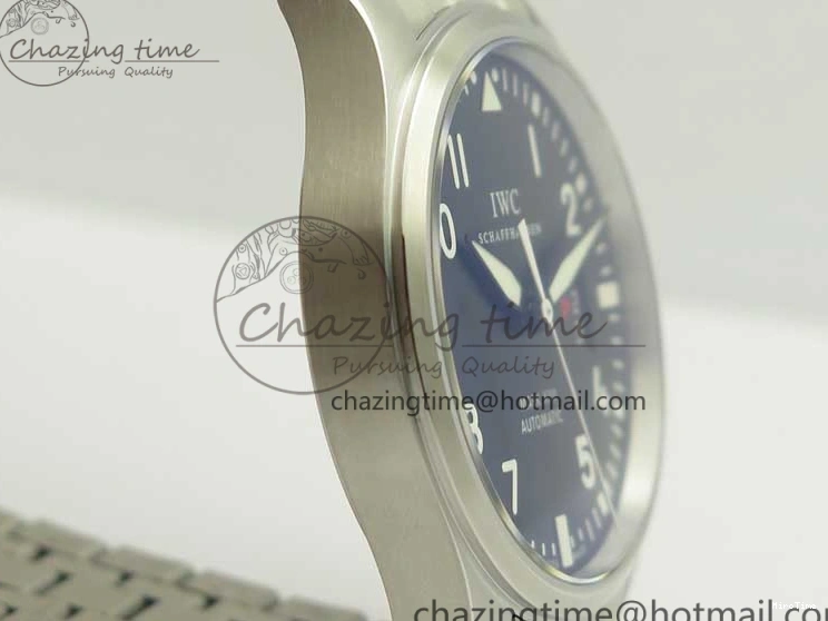 MIROTIME 0117 Mark XVII IW326504 MKS 1:1 Best Edition Black Dial On SS Bracelet MIYOTA 9015 V Durable 7210